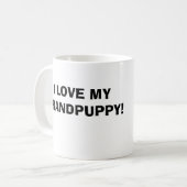 Preston, i-LIEBE MEIN GRANDPUPPY! Kaffeetasse (Vorderseite Links)
