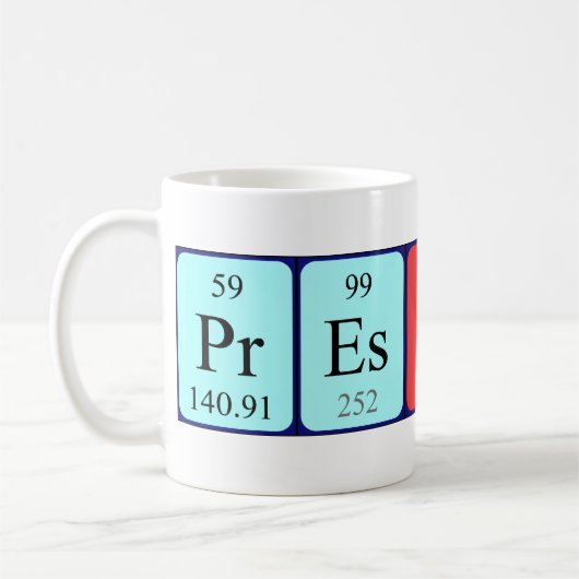 Preston Periodenname Tasse (Links)