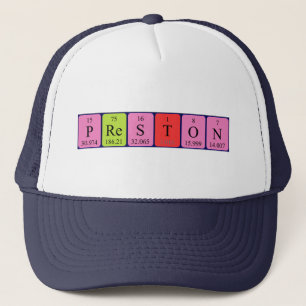 Preston Periodenname Truckerkappe