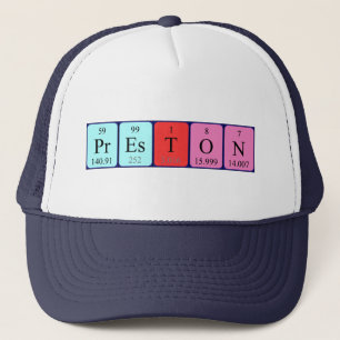 Preston Periodenname Truckerkappe