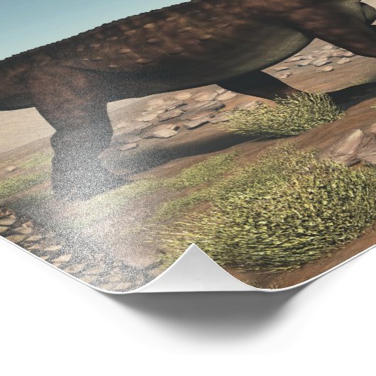 Prestosuchus dinosaur - 3D rendern Fotodruck (Ecke)