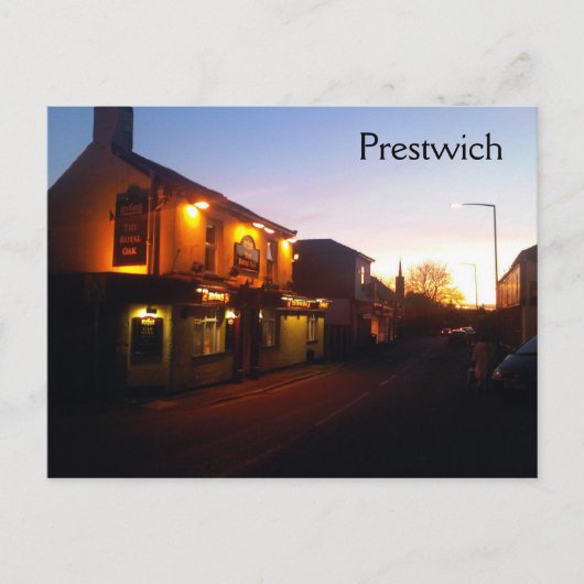 Prestwich Sunset Postcard Postkarte (Vorderseite)