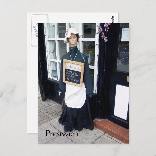 Prestwich Tea Maid Postkarte (Vorne/Hinten)