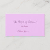 Pretemps Visitenkarte (Rückseite)