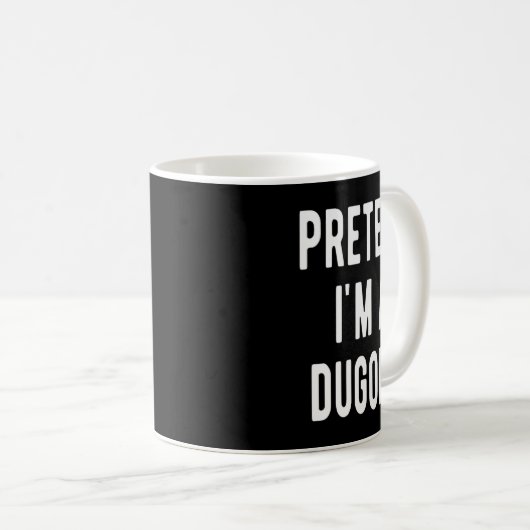 Pretend I Am A Dugong Costume Manatee Sea Animal H Kaffeetasse (VorderseiteRechts)
