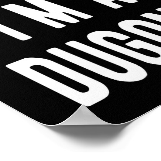 Pretend I Am A Dugong Costume Manatee Sea Animal H Poster (Ecke)