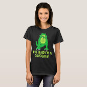 Pretend I’m A Dinosaur Costume Lazy Halloween  T-Shirt (Vorne ganz)