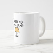 Pretend I’m A Lamp Illustrated Coffee Mug Jumbo-Tasse (Vorderseite Rechts)