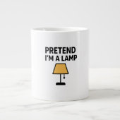 Pretend I’m A Lamp Illustrated Coffee Mug Jumbo-Tasse (Vorderseite)