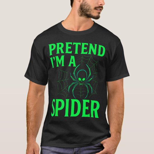 Pretend I’m A Sder Shirt, Funny Halloween Skeleton T-Shirt (Vorderseite)