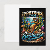 Pretend I’m a Seahorse Dankeskarte (Vorne/Hinten)