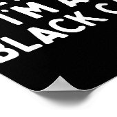 Pretend I'm A Black Cat Easy Lazy Halloween Costum Poster (Ecke)