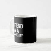 Pretend I'm A Blackberry Funny Lazy Halloween Cost Kaffeetasse (Vorderseite Links)