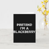Pretend I'm A Blackberry Lazy Halloween Costume Karte (Gelbe Blume)