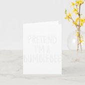 Pretend I'm A Bumblebee Family Funny Halloween Par Karte (Gelbe Blume)