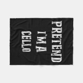 Pretend I'm A Cello Halloween Costume Couples Matc Fleecedecke (Vorderseite (Horizontal))