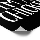 Pretend I'm A Chicken Costume Family Funny Hallowe Poster (Ecke)