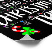 Pretend I'm A Christmas Tree Funny Christmas Costu Poster (Ecke)