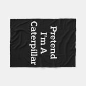 Pretend I'm A Costume Funny Halloween Party Lazy  Fleecedecke (Vorderseite (Horizontal))