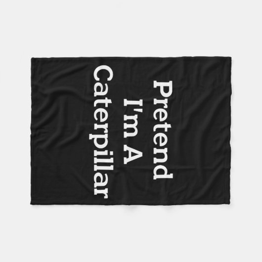 Pretend I'm A Costume Funny Halloween Party Lazy  Fleecedecke (Vorderseite (Horizontal))