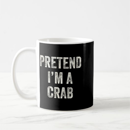 Pretend I'm A Crab Funny Last Minute Halloween Cos Kaffeetasse (Links)