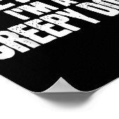 Pretend I'm A Creepy Doll Funny Halloween Costume  Poster (Ecke)