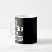 Pretend I'm A Crocodile Lazy Halloween Easy Costum Kaffeetasse (Vorderseite Links)