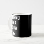Pretend I'm A Crow Funny Lazy Easy Diy Halloween C Kaffeetasse (Vorderseite Links)