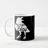 Pretend I'm A Crow Funny Lazy Halloween Costume Kaffeetasse (Links)