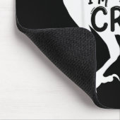 Pretend I'm A Crow Funny Lazy Halloween Costume Mousepad (Ecke)