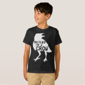 Pretend I'm A Crow Funny Lazy Halloween Costume  T-Shirt (Vorne ganz)