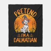 Pretend i'm a Dalmatian Dog Halloween (1) Fleecedecke (Vorderseite)