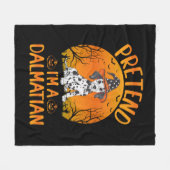 Pretend i'm a Dalmatian Dog Halloween (1) Fleecedecke (Vorderseite (Horizontal))