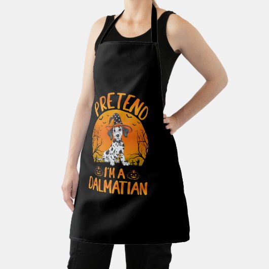 Pretend i'm a Dalmatian Dog Halloween (1) Schürze (InSitu)