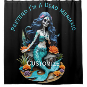 Pretend I'm A Dead Mermaid Thunder_Cove Duschvorhang