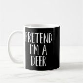 Pretend I'm A Deer Family Women Men Kids Halloween Kaffeetasse (Links)