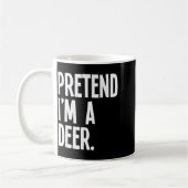 Pretend I'm A Deer Funny Halloween Party Costume Kaffeetasse (Links)