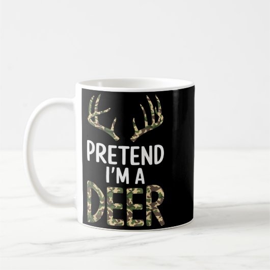 Pretend I'm A Deer Lazy Mens Womens Funny Hallowee Kaffeetasse (Links)