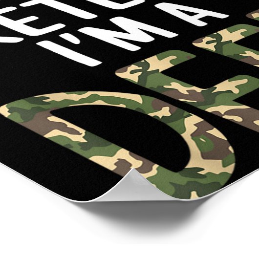 Pretend I'm A Deer Lazy Mens Womens Funny Hallowee Poster (Ecke)