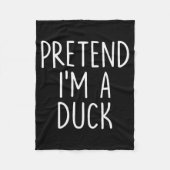 Pretend I'm A Duck Halloween Couples Costume Group Fleecedecke (Vorderseite)