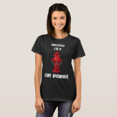Pretend Im A Fire Hydrant Lazy Halloween Costume T-Shirt (Vorne ganz)