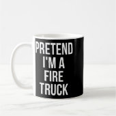 Pretend I'm A Fire Truck Shirt Adult Costume Hallo Kaffeetasse (Links)