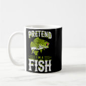 Pretend I'm A Fish B Funny Cute Lazy Halloween Cos Kaffeetasse (Links)