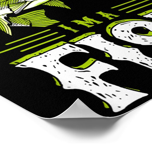 Pretend I'm A Fish B Funny Cute Lazy Halloween Cos Poster (Ecke)