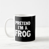 Pretend I'm A Frog Funny Halloween Costume Humor Kaffeetasse (Links)