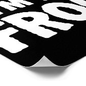 Pretend I'm A Frog Funny Halloween Costume Humor Poster (Ecke)