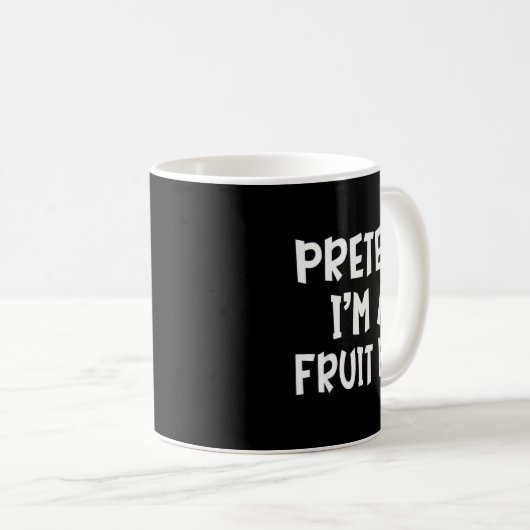 Pretend I'm A Fruit Bat Matching Costume Lazy Easy Kaffeetasse (VorderseiteRechts)