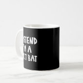 Pretend I'm A Fruit Bat Matching Costume Lazy Easy Kaffeetasse (Vorderseite Links)