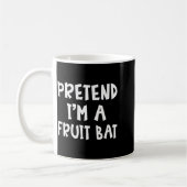 Pretend I'm A Fruit Bat Matching Costume Lazy Easy Kaffeetasse (Links)