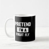 Pretend I'm A Fruit Fly Funny Halloween Costume Kaffeetasse (Links)